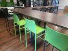 Krzesło barowe / hoker Karai- POLEASINGOWY- zielone